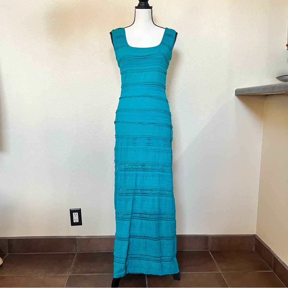Chelsea & Violet Teal lace dress - Size S